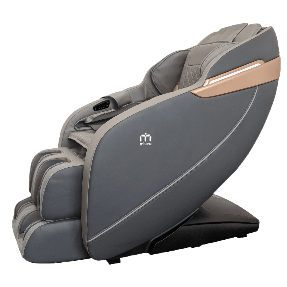 MiuDeluxe massage chair slate grey main transparent